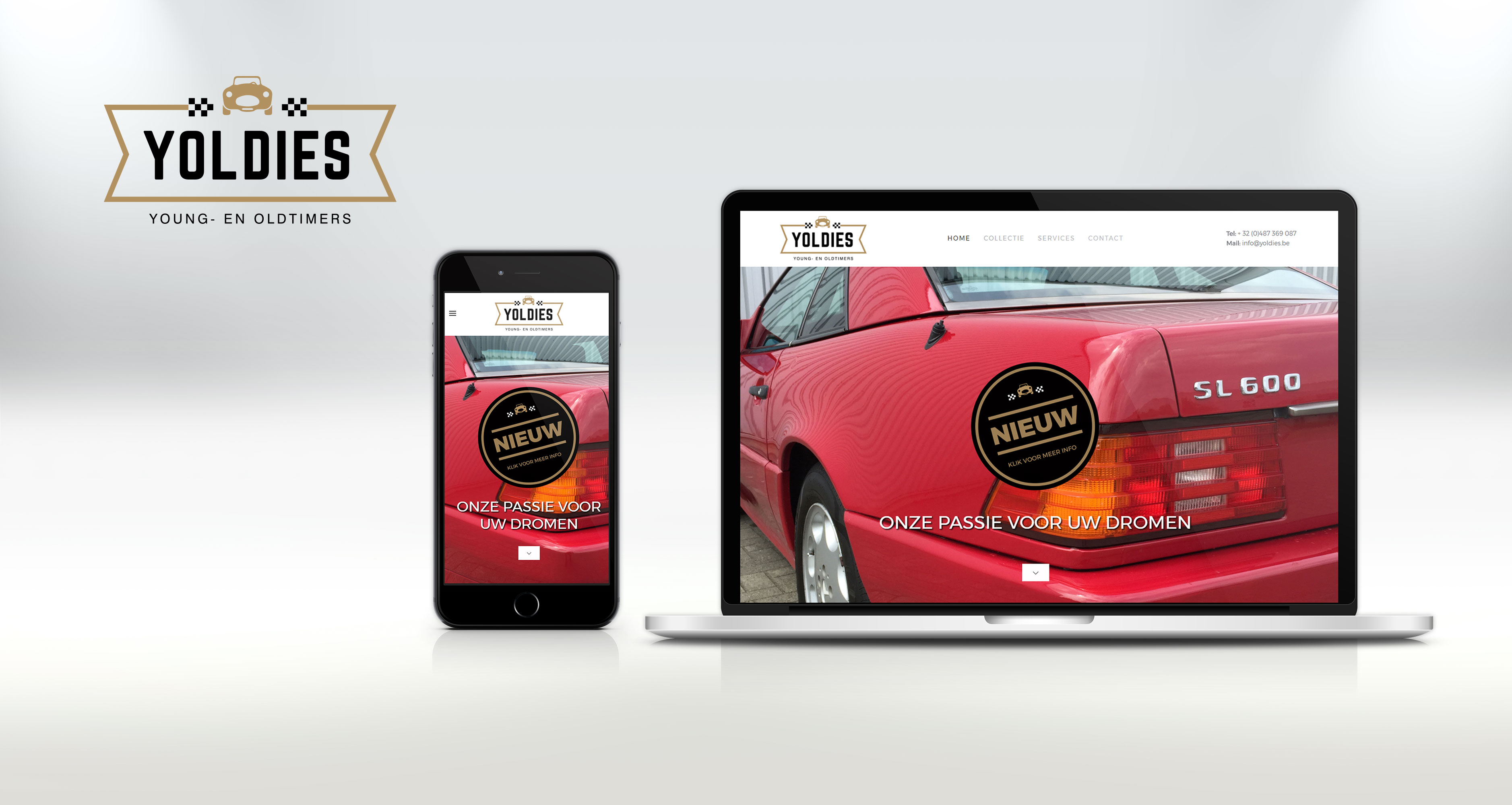 Yoldies website design